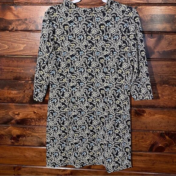 J.McLaughlin Floral Paisley Long Mini Shift Dress Women's Size Large - Picture 13 of 13